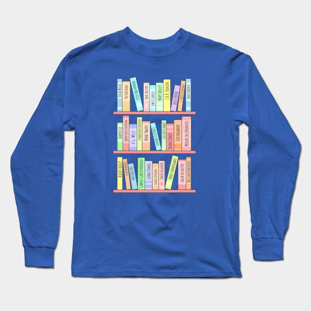 Classics Bookshelf Long Sleeve T-Shirt by sombrasblancas